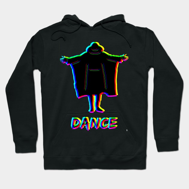 Dancing man in colour , the rhythm of the music . Hoodie by Bird